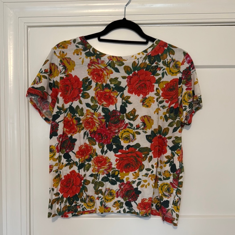 Anthropologie Floral T-shirt